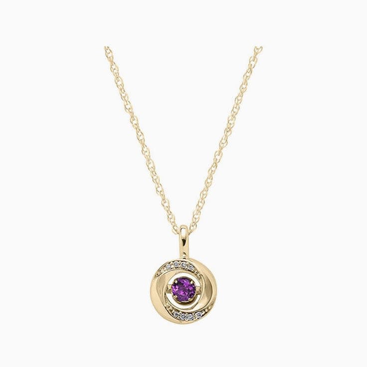 Amethyst knot pendant