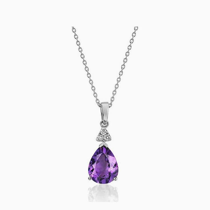 Pear Amethyst Pendant