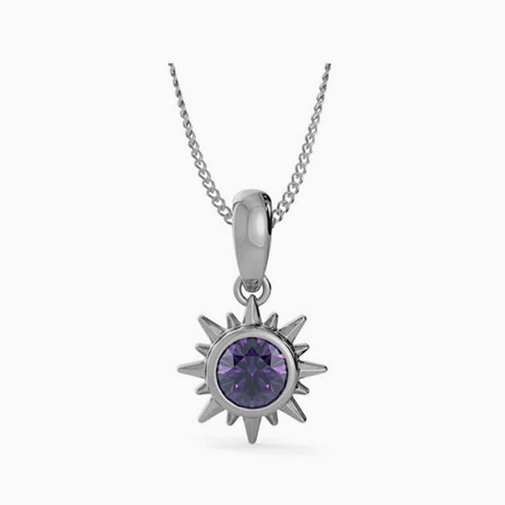 Amethyst Sun Pendant