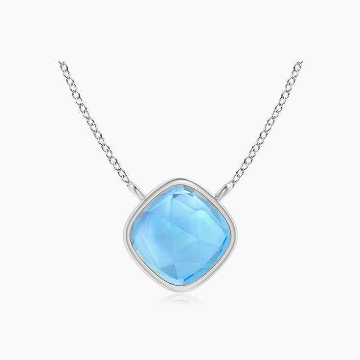 Swiss Blue Topaz Jewelry Sterling Silver & 14K Gold | Free Shipping – Peora