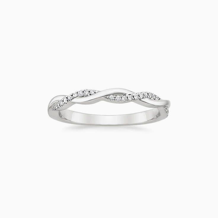 Diamond Infinity Wedding Band