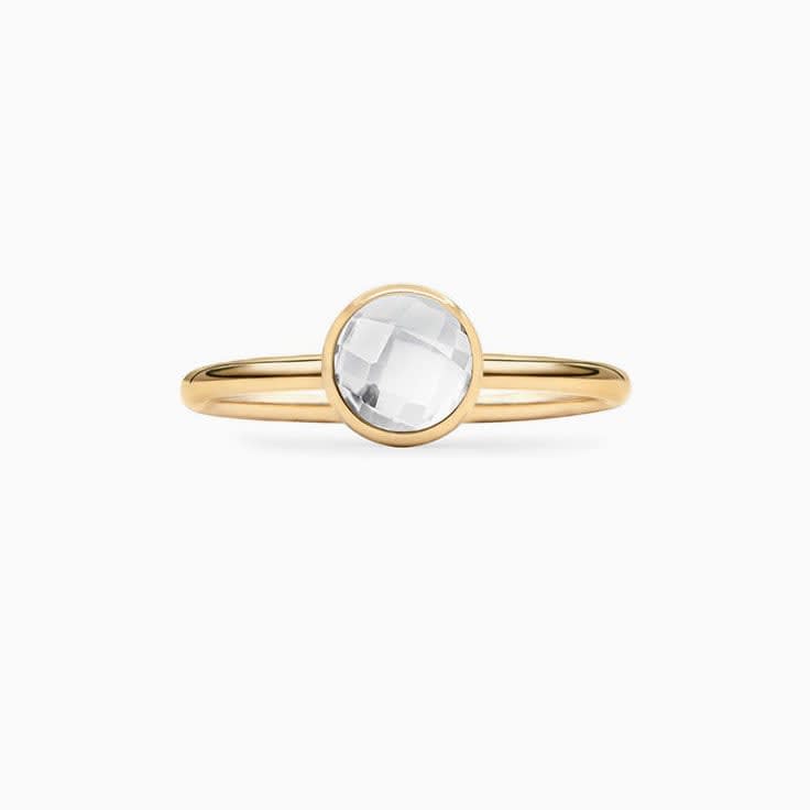 Bezel Set Birthstone Ring