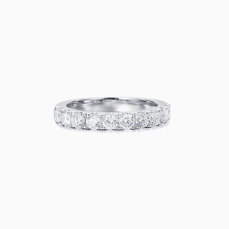 10 Point Lab Diamonds Wedding Band