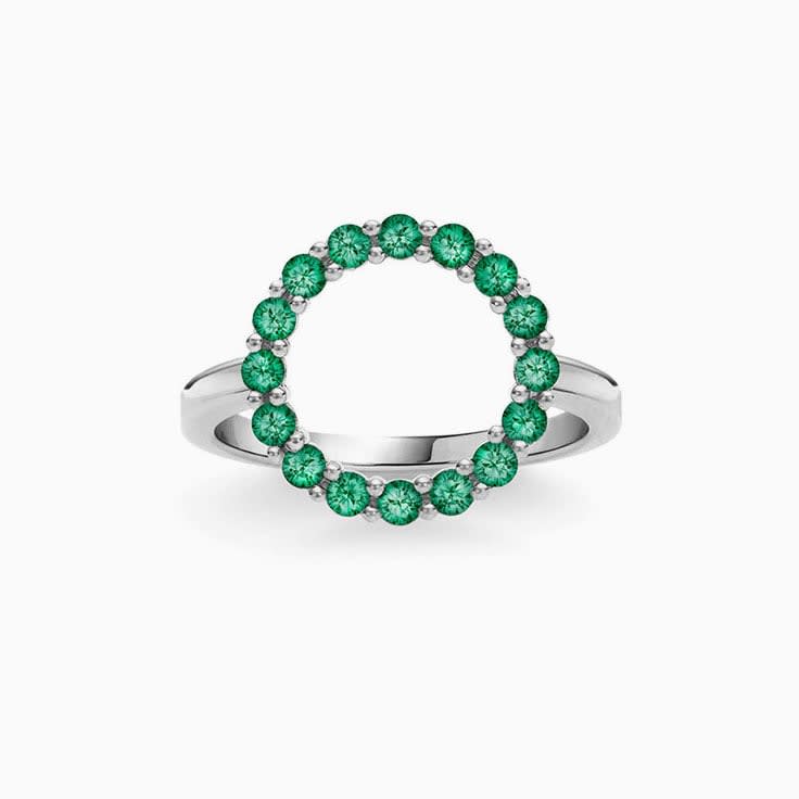 Infinity Emerald Ring