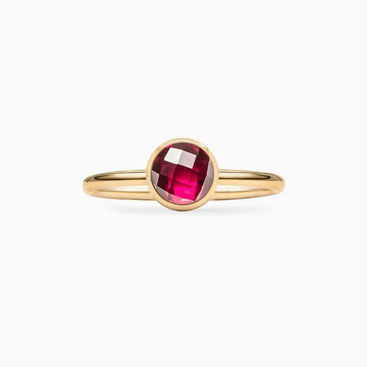 Bezel Set Ruby Ring