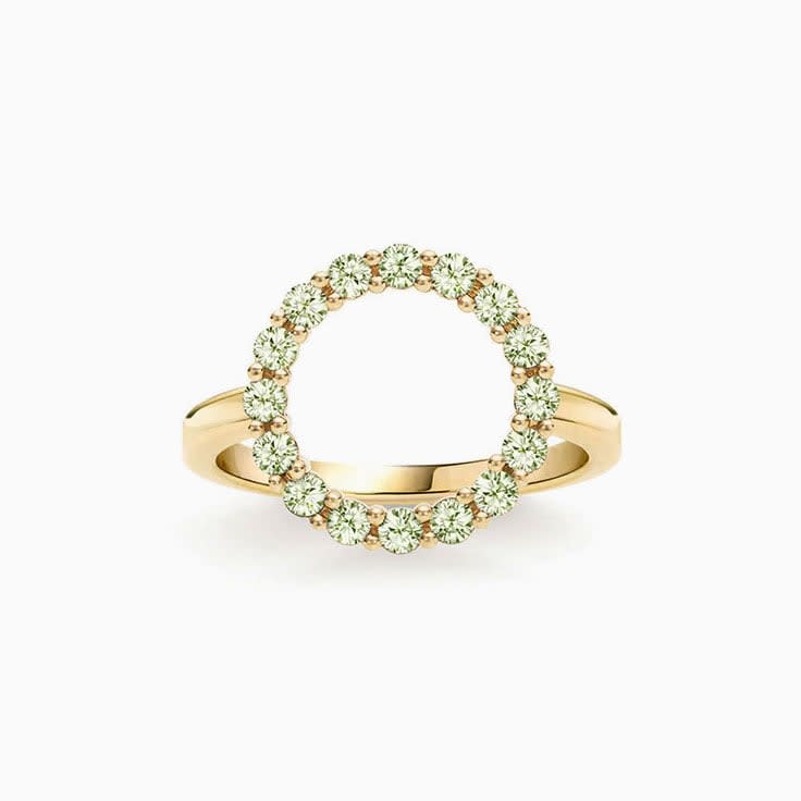 Infinity Peridot Ring