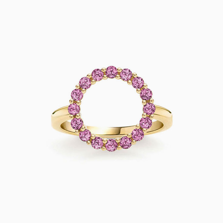 Infinity Pink Tourmaline Ring