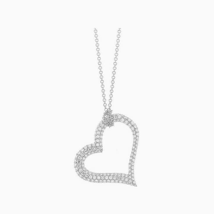 Diamond Open Heart Necklace