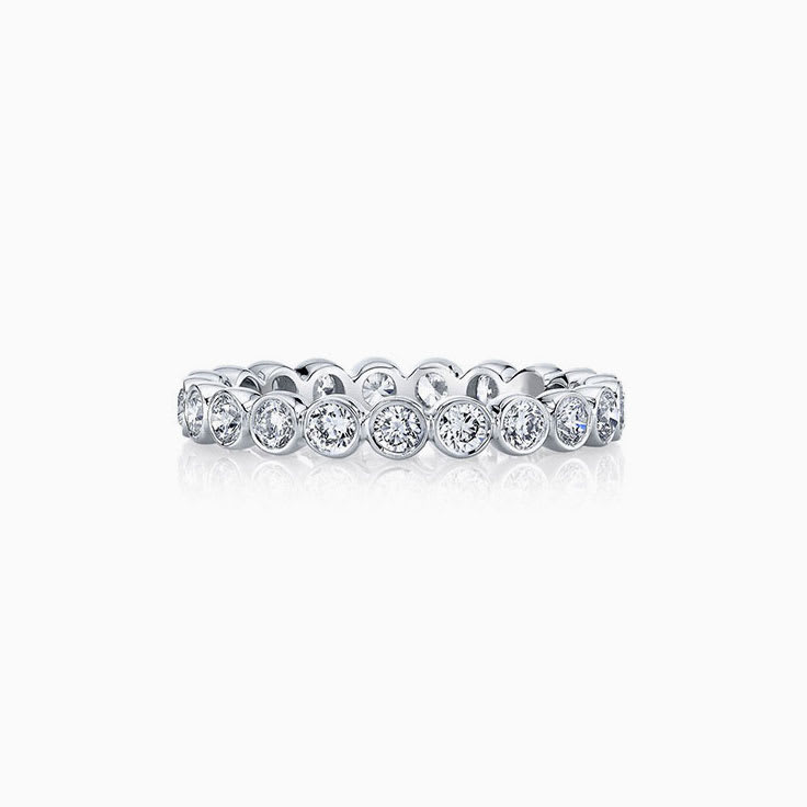 Bezel Set wedding Band
