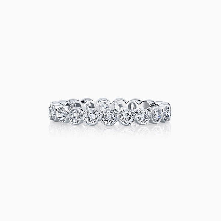 Bezel Set wedding Band