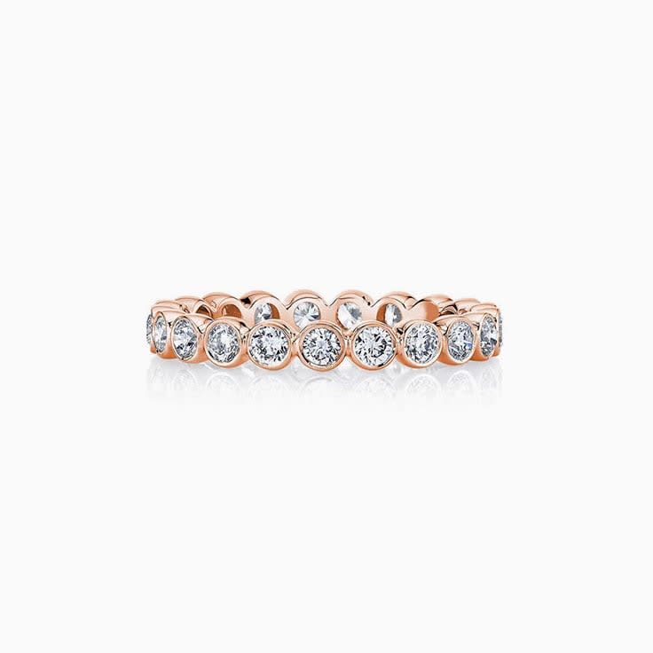 Bezel Set wedding Band
