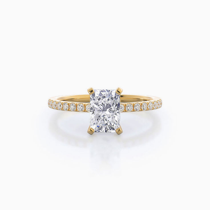 Radiant Lab Grown Diamond Engagement Ring