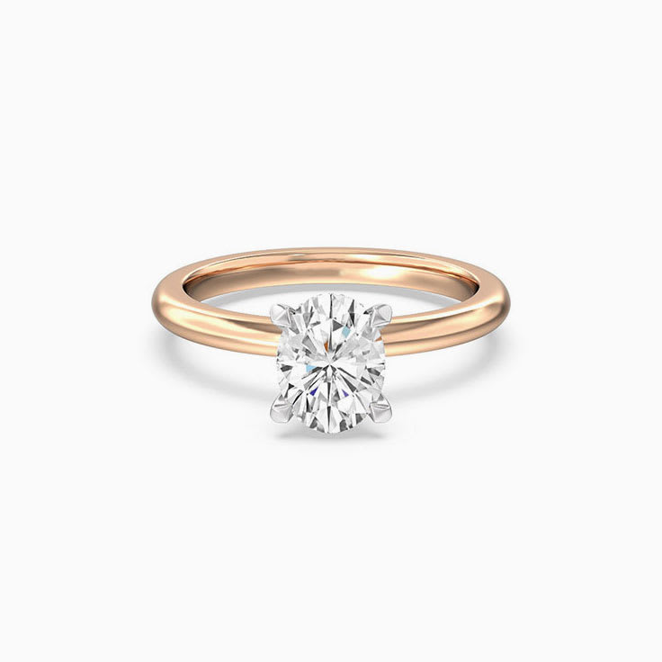 Hidden Halo Lab Diamond Engagement Ring