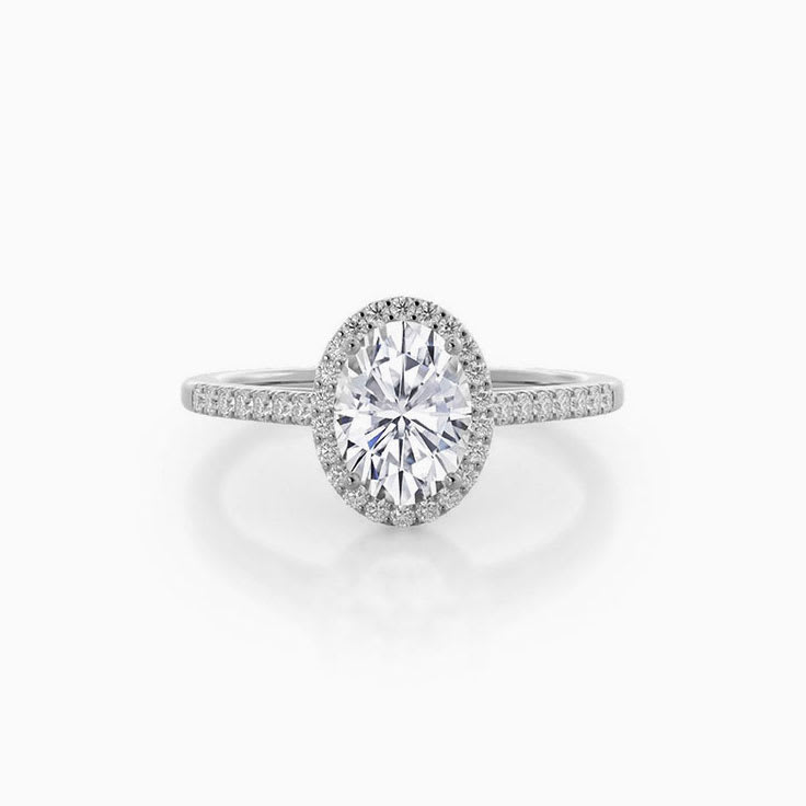 Oval Lab Diamond Engagement Ring