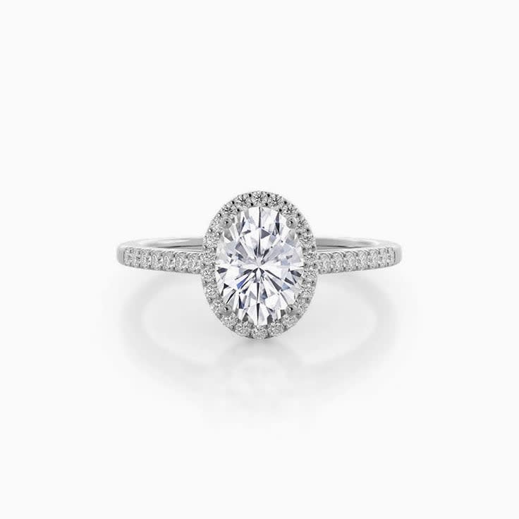 Oval Lab Diamond Engagement Ring