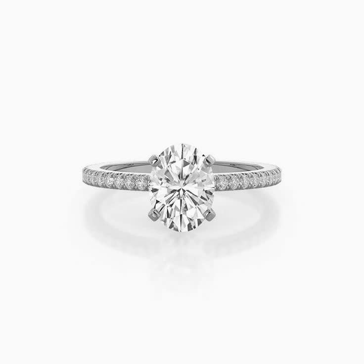 Lab Diamond Engagement Eternity Ring