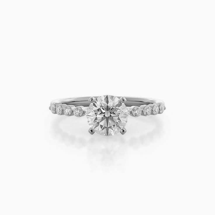 Round Lab Diamonds Engagement Ring