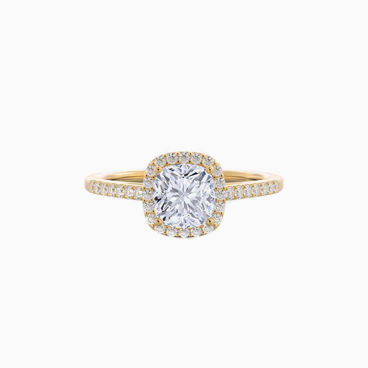 Cushion Lab Diamond Engagement Ring