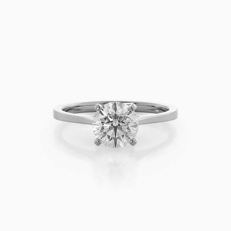 Classic Solitaire Lab Diamond Engagement Ring