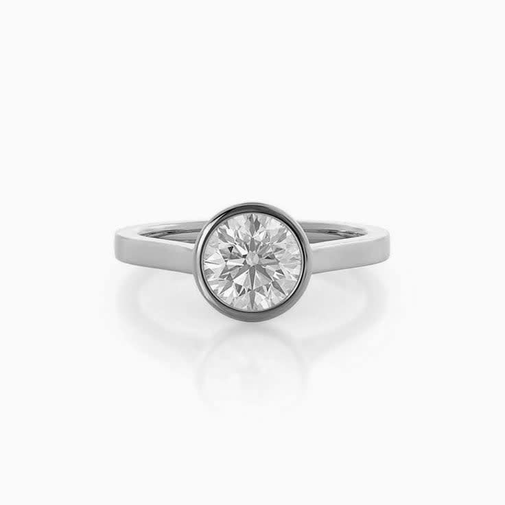 Lab Diamond Solitaire Engagement Ring