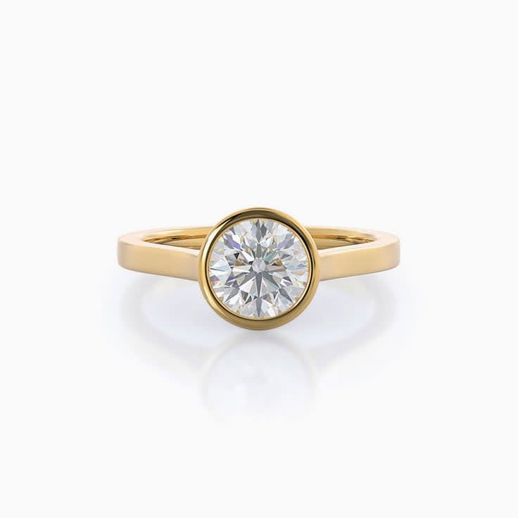 Lab Diamond Solitaire Engagement Ring