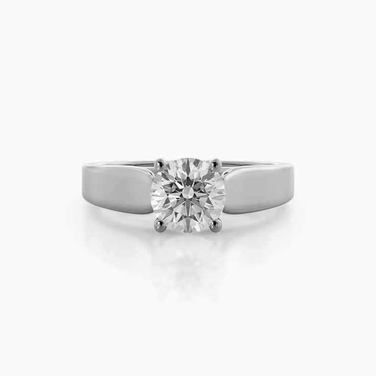 Lab Diamond Single Stone Engagement Ring