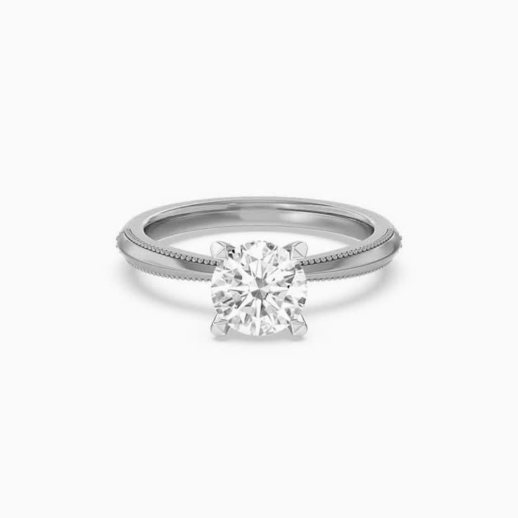 Lab Grown Concealed Diamond Engagement Ring