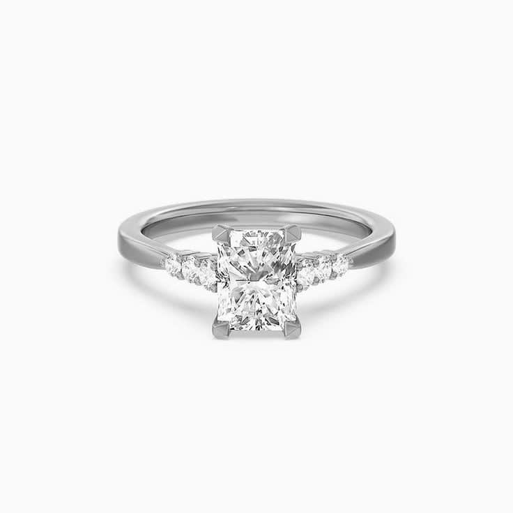 Lab Grown Radiant Diamond Engagement Ring