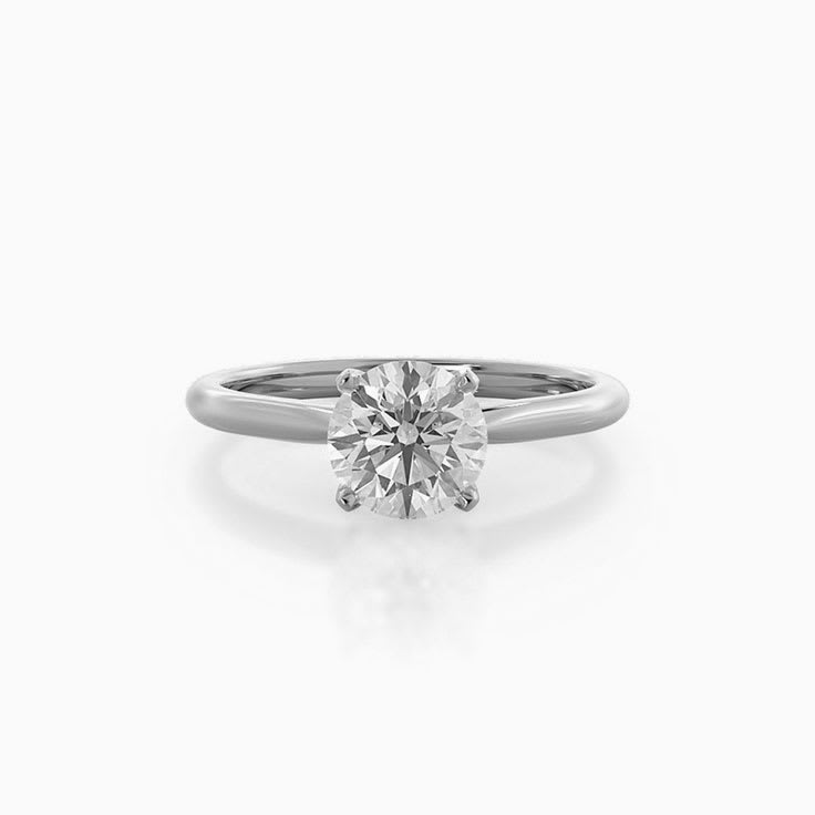 Four Claw Solitaire Lab Diamond Engagement Ring