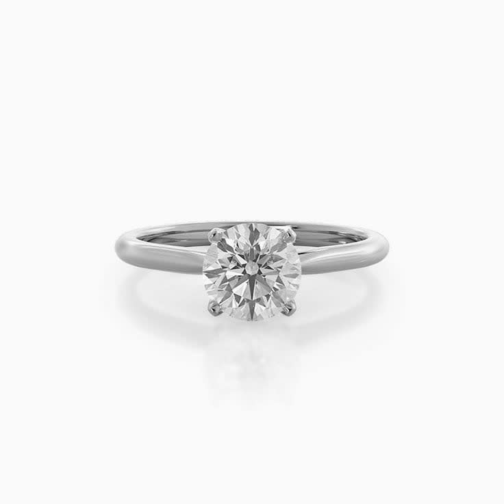 Four Claw Solitaire Lab Diamond Engagement Ring