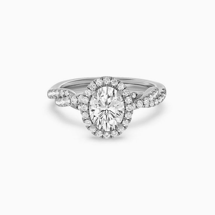 Classic Lab Oval Diamond Engagement Ring