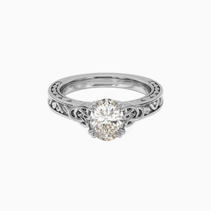 Classic Knot Lab Diamond Engagement Ring