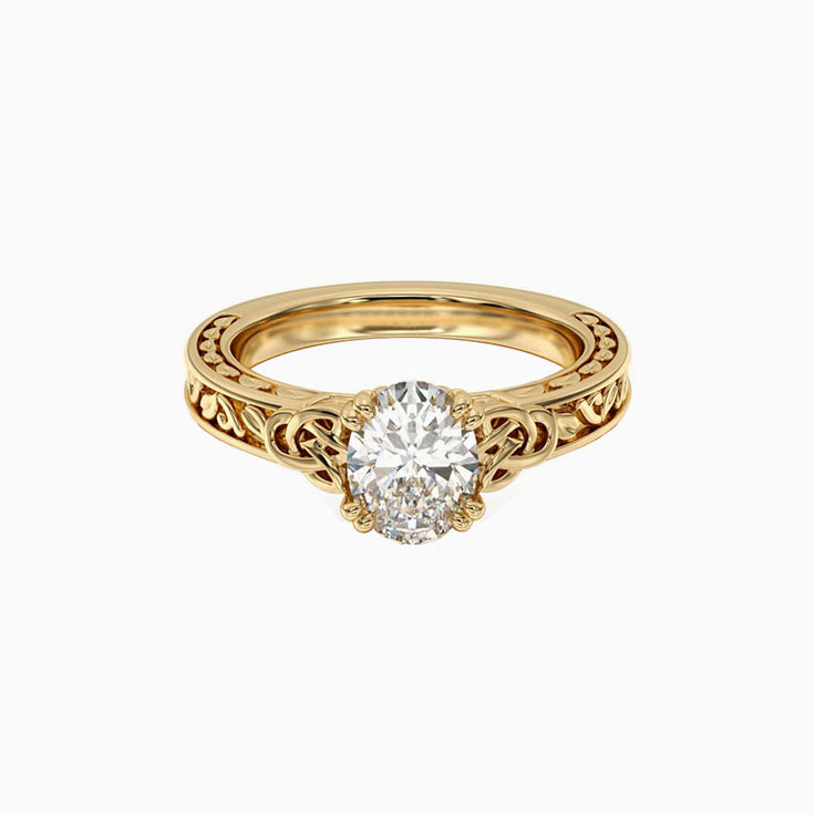 Classic Knot Lab Diamond Engagement Ring
