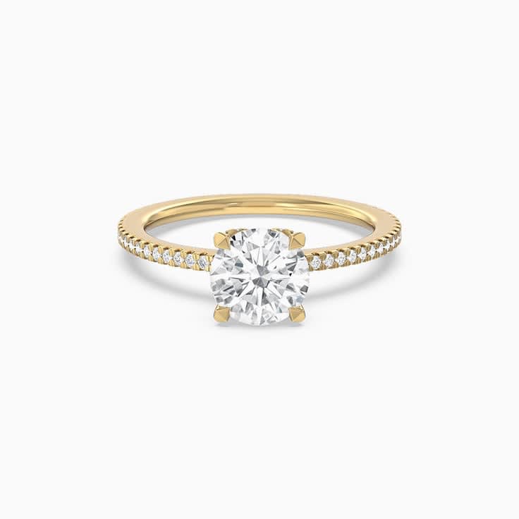 Full Eternity Lab Diamond Engagement Ring