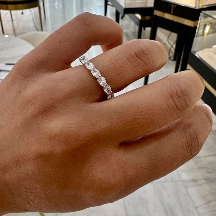 Oval Diamond Band