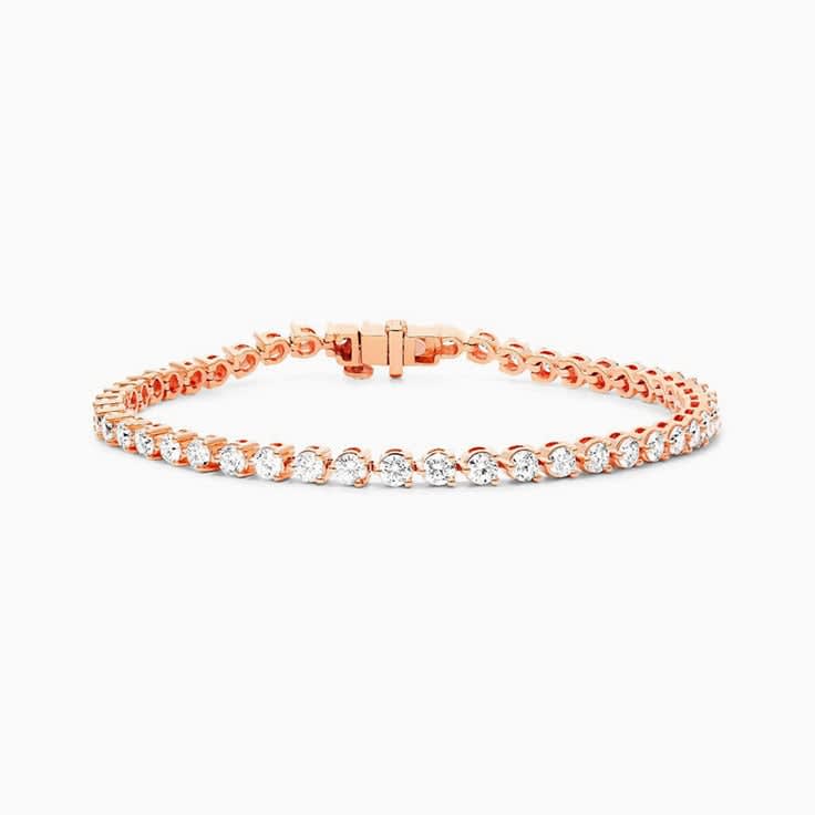 5 Carat Tennis Bracelet In A Three Claw Setting