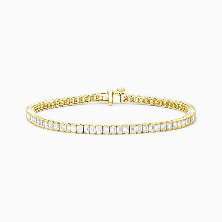 5 Carat Emerald Diamond Tennis Bracelet