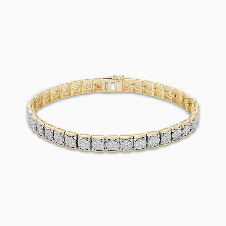 Womens Round Cut Tennis Bracelet