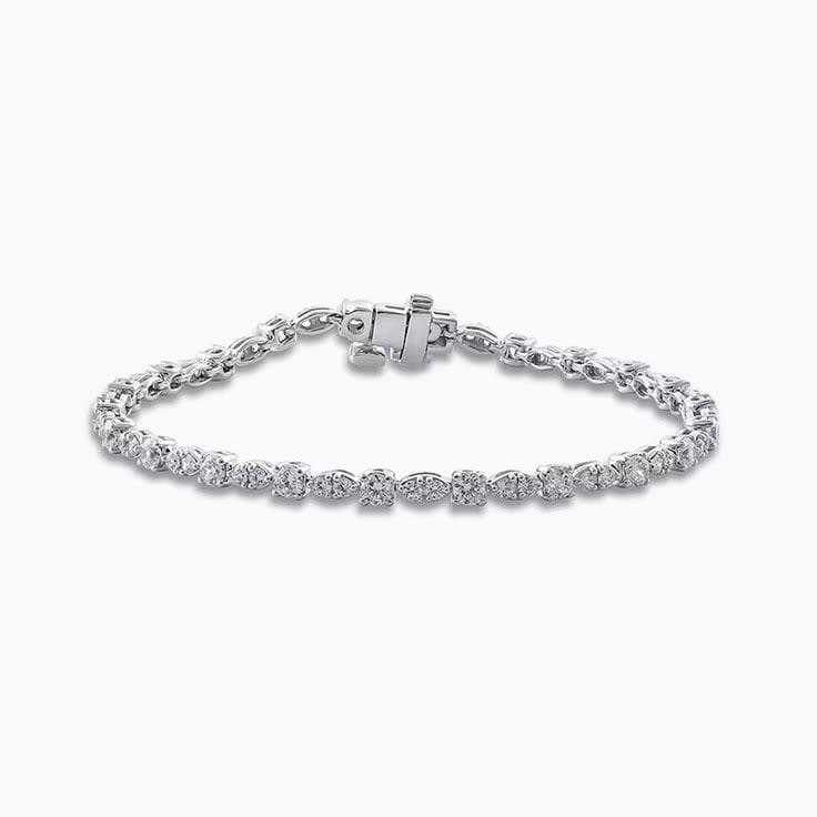 Round And Marquise diamond Bracelet