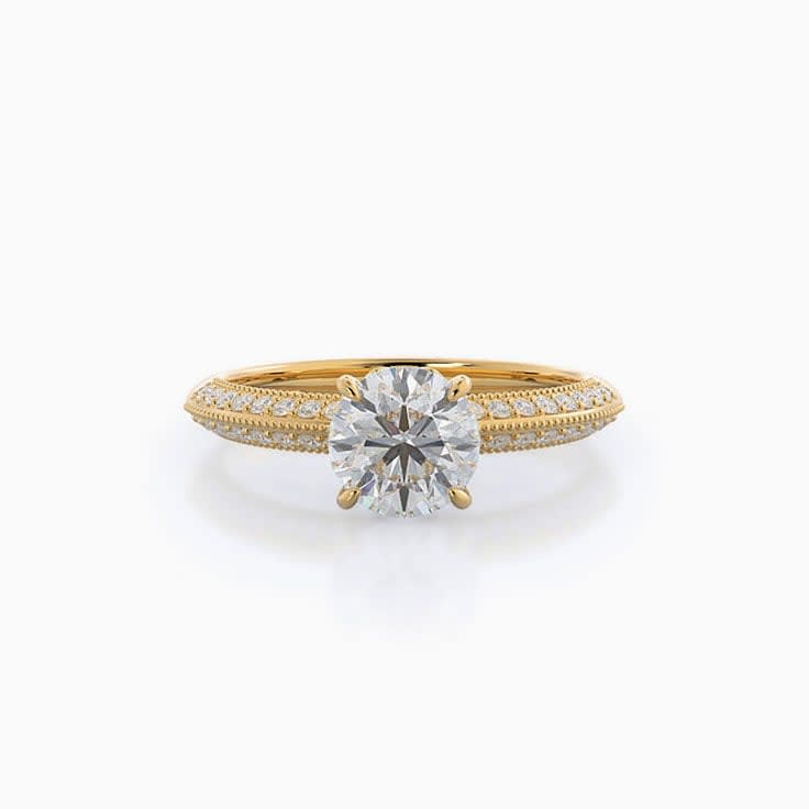 knife edge engagement ring
