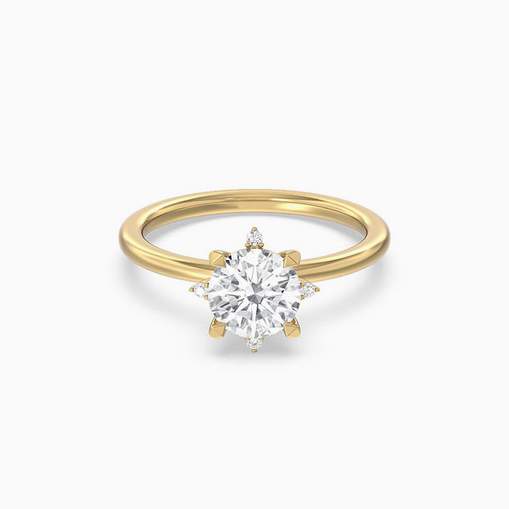 unique solitaire engagement ring