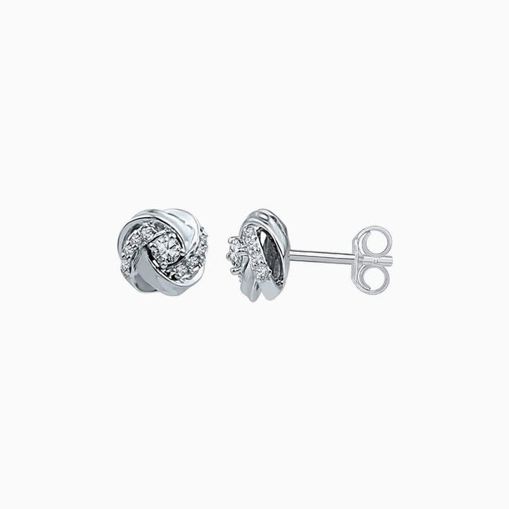 Diamond Knot Studs