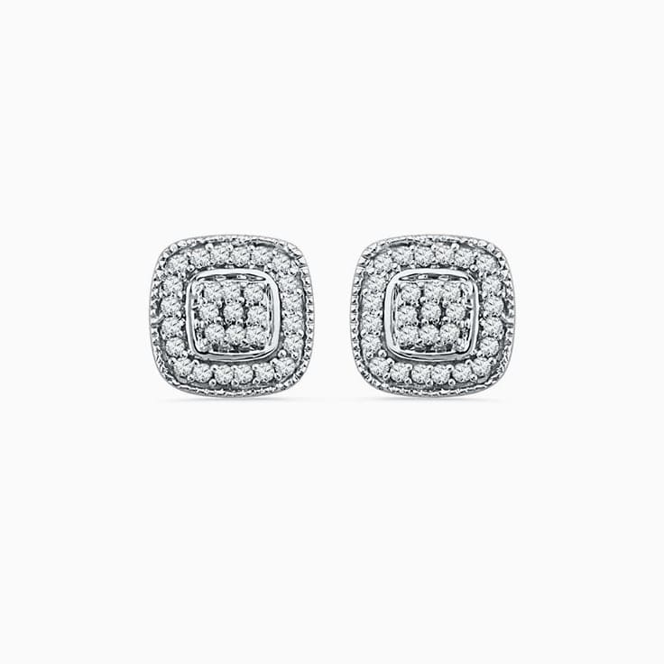 Round Cut Cluster Studs