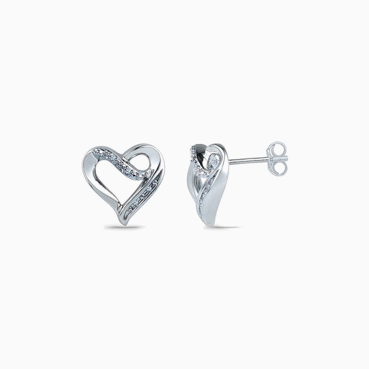 Heart Shaped Stud Earrings