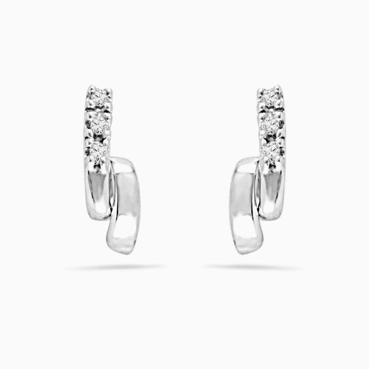 Turn And Twist Diamond Studs