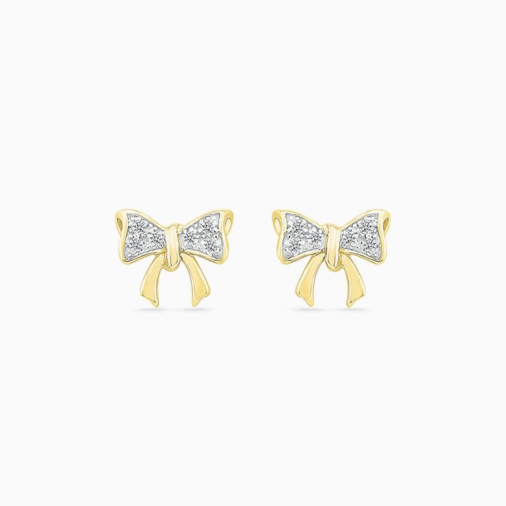 Bowtie Diamond Studs