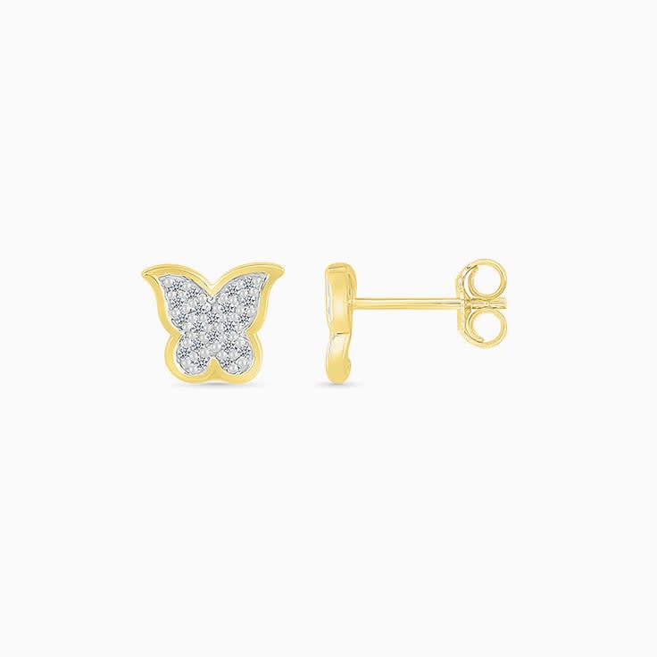 Butterfly Diamond Studs