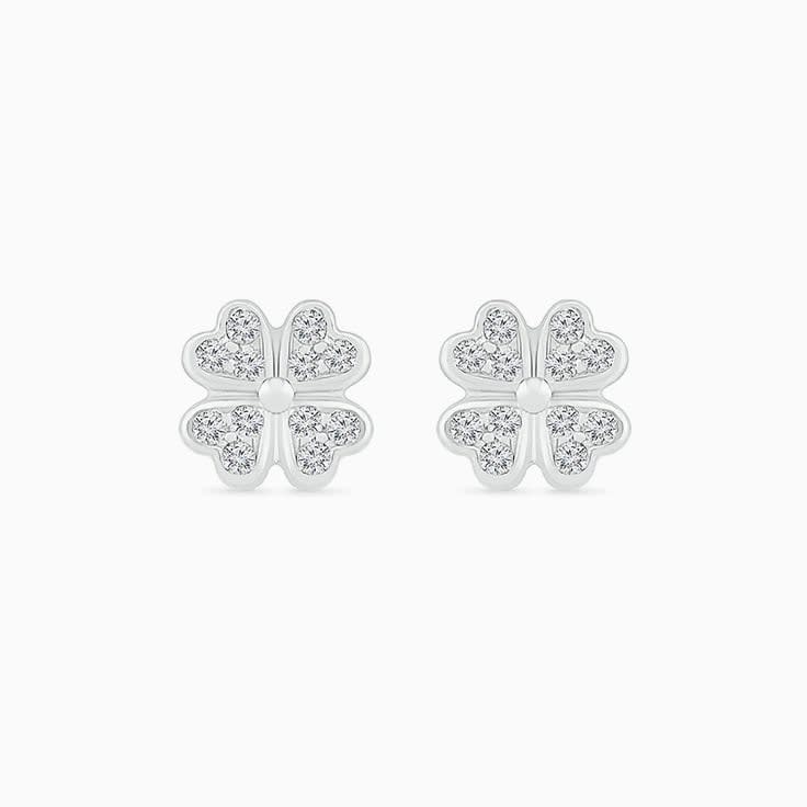 Clover Diamond Studs
