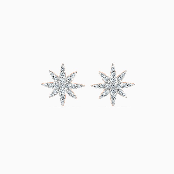 Star Shape Cluster Earrings
