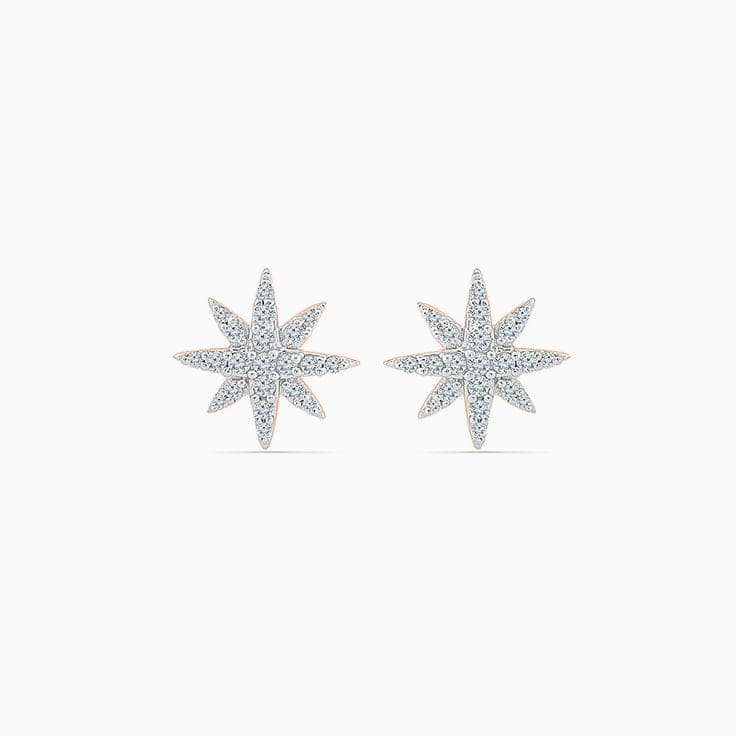 Star Shape Cluster Earrings